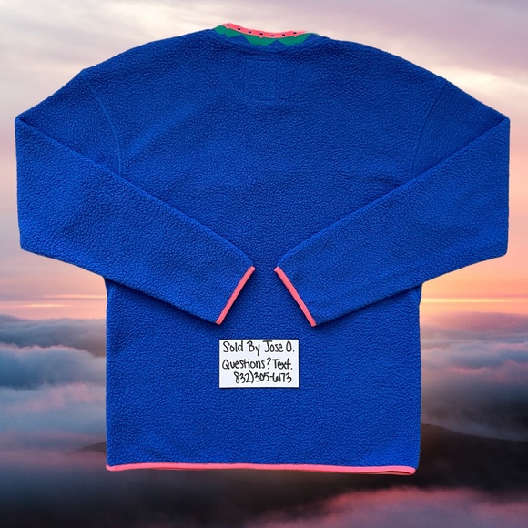 COLUMBIA WAPITOO FLEECE PULLOVER MENS SIZE SMALL BLUE NEW - Picture 2 of 6